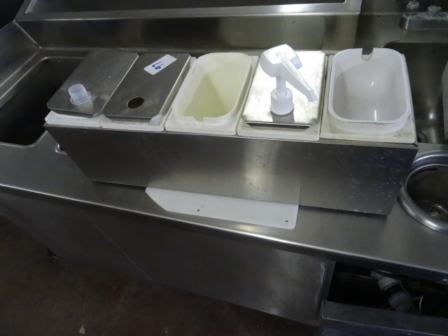 lot 97 image: 5 well condiment dispenser station...