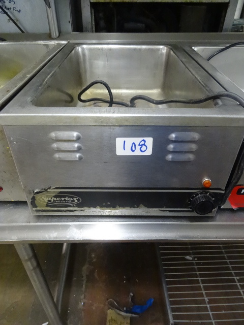 lot 108 image: Full size electric food warmer. 120...