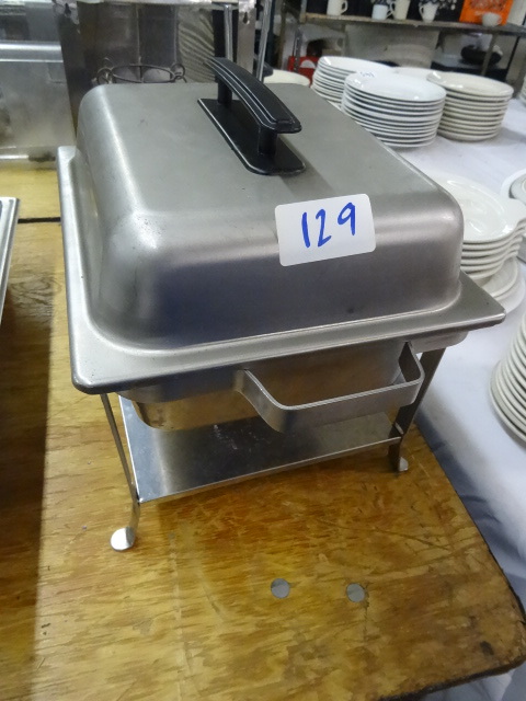lot 129 image: Mini chaffing pan. ...