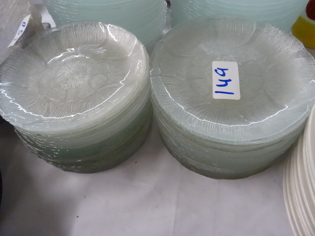 lot 149 image: 46 glass salad plates...