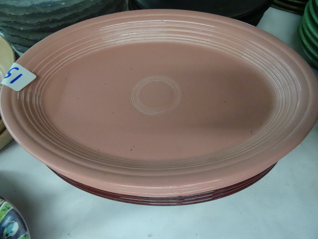 lot 154 image: 2 stacks oval platters. 5 Steelite ...