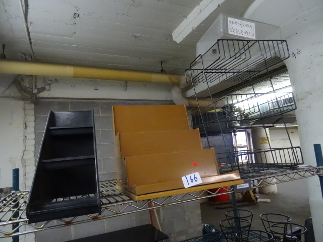lot 166 image: Misc retail racks and stands...