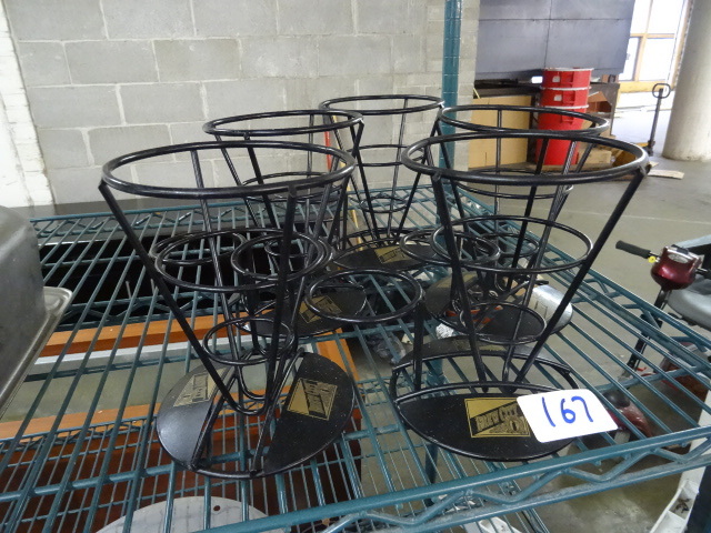 lot 167 image: Metal french fry servers...