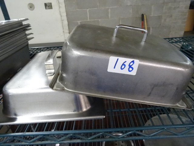 lot 168 image: 2 pan covers. 12 size...