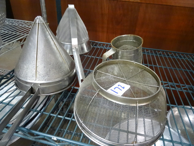 lot 172 image: Misc strainers...