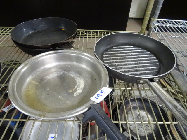 lot 195 image: Misc skillets...