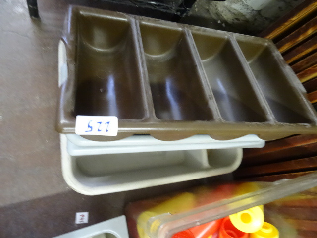 lot 225 image: Silverware sorter trays...