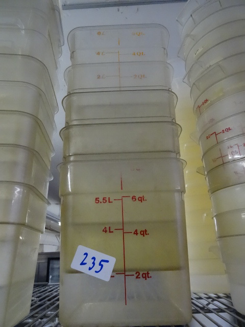 lot 235 image: 8 qt prep containers. ...