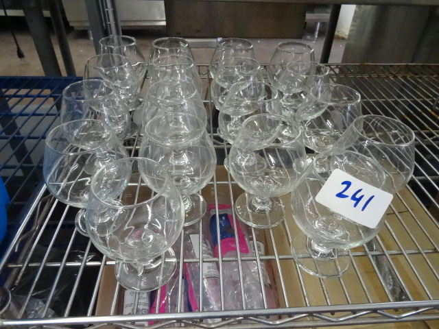 lot 241 image: Brandy glasses...