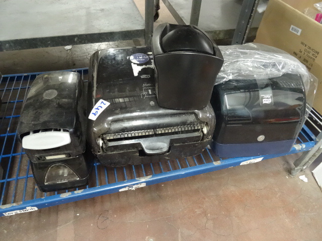 lot 249 image: Misc hand towel and soap dispensers...