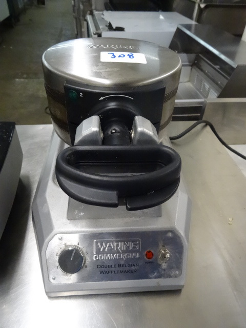 lot 308 image: Waring double belgian waffle maker....