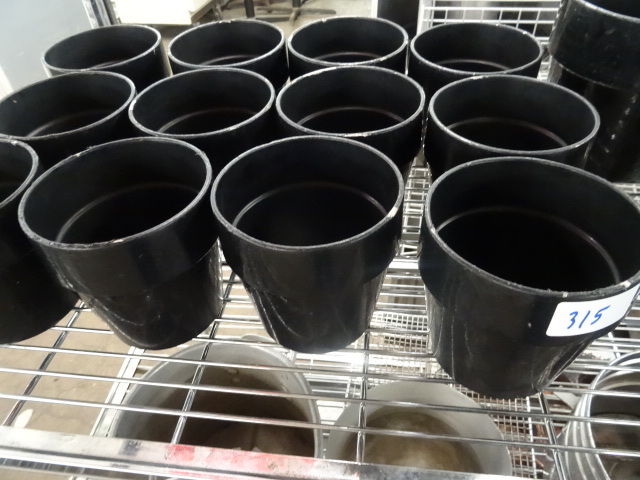 lot 315 image: Cast aluminum flower pots