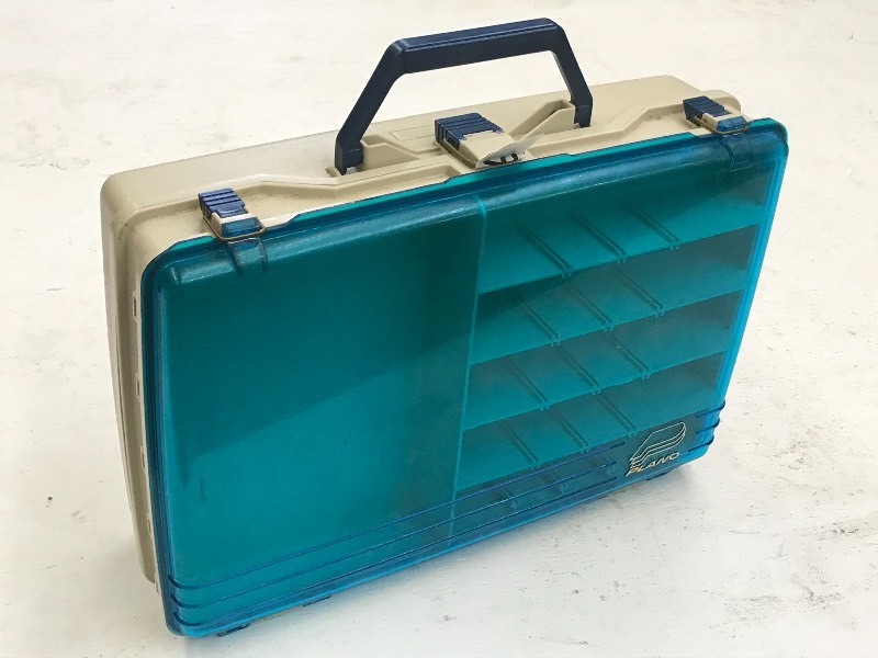 lot 46 image: Plano 16 Plastic Tackle Box ...