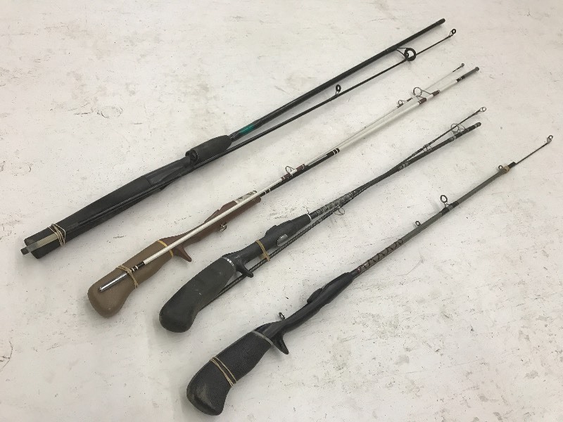 lot 51 image: Lot Of (4) Assorted 2-Piece Rods ...