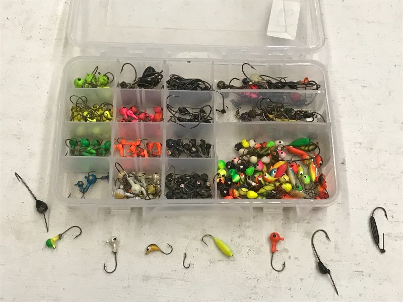 lot 57 image: Plastic Tackle Tray Full Of Assorte...