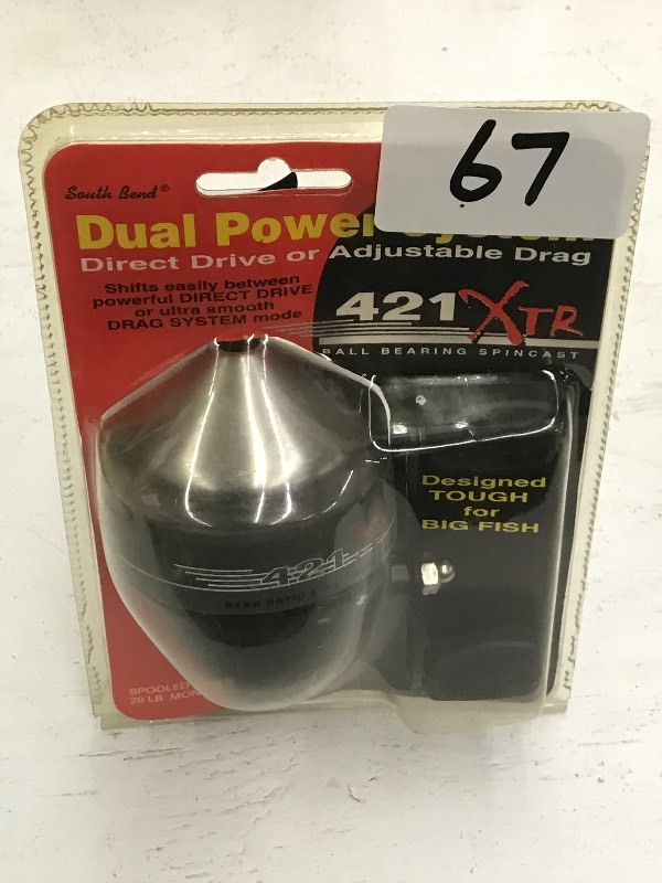lot 67 image: Unused South Bend 421-XTR Reel ...