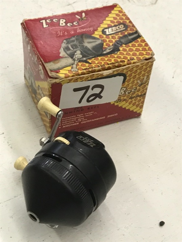 lot 72 image: Zebco Zee-Bee 202 Reel ...