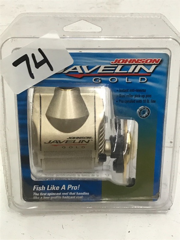 Unused Johnson Javelin Casting Reel, LE April Fishing Auction