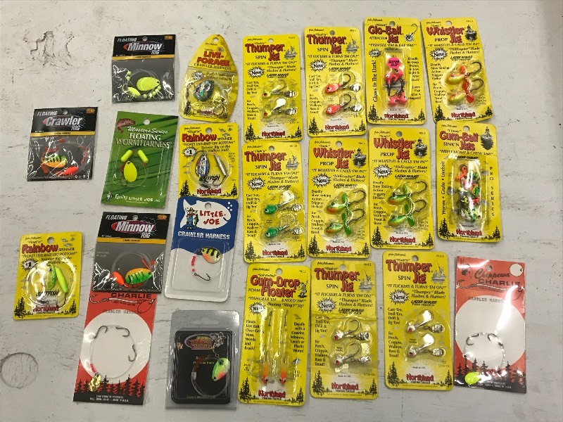 lot 85 image: Flat Of Assorted Jigs, Snells, Etc...