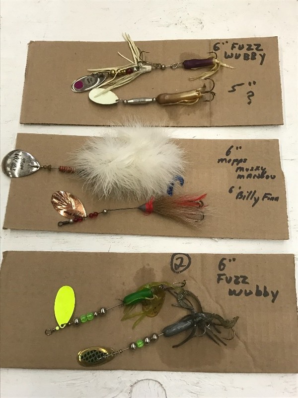 lot 100 image: Lot Of (6) Vintage Muskie Spinner L...
