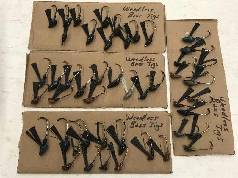 lot 103 image: Approx (48) Weedless Bass Jigs ...