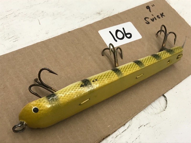 lot 106 image: (1) 9 Suick Muskie Lure ...