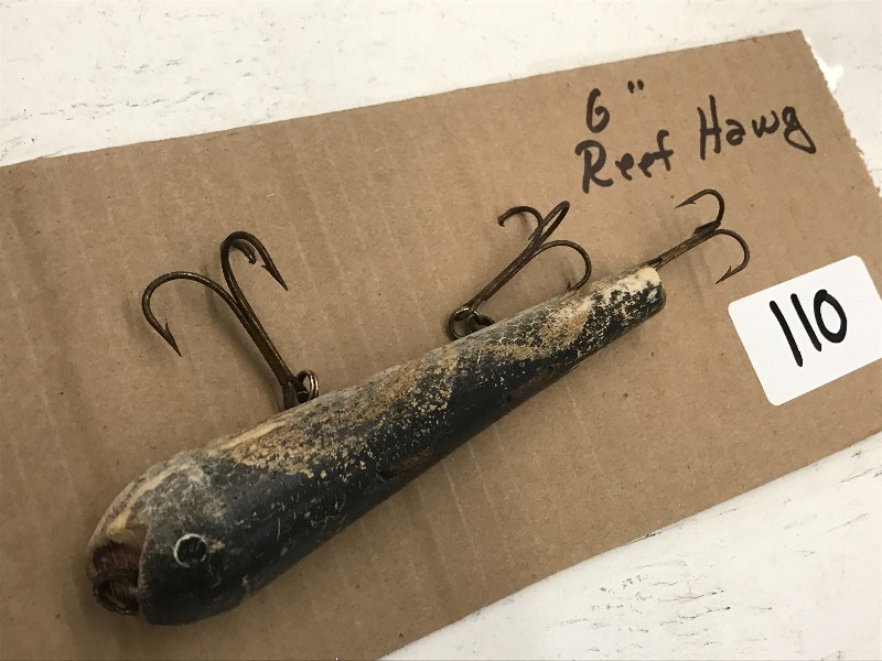 lot 110 image: (1) 6 Reef Hawg Muskie Lure ...