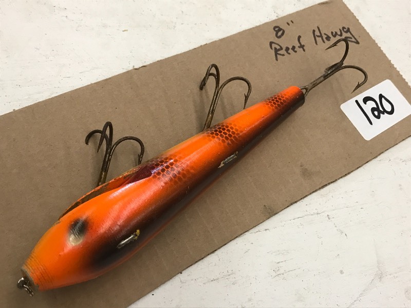 lot 120 image: (1) 8 Reef Hawg Muskie Lure ...