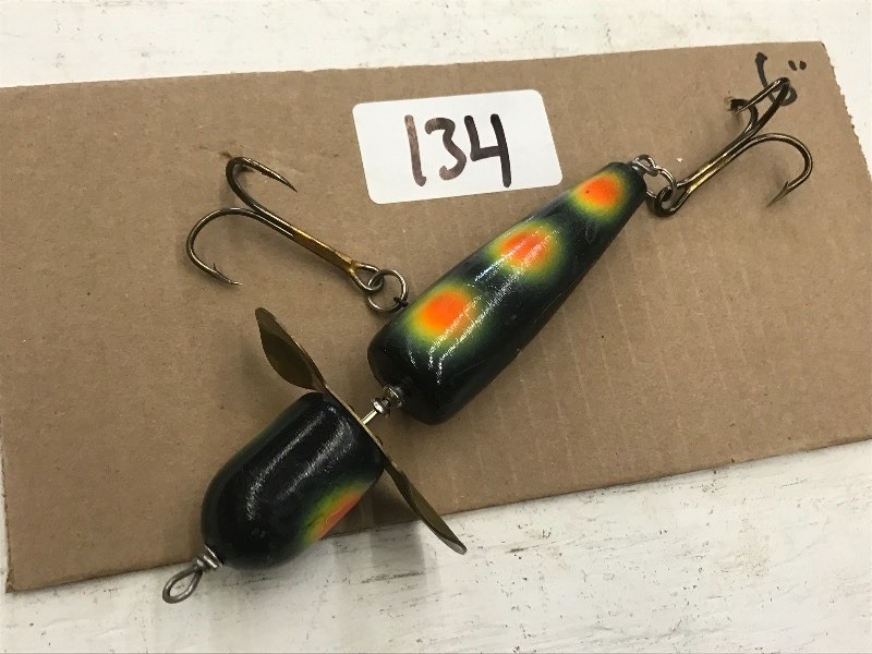 lot 134 image: (1) 6 Muskie Lure With Spinner ...