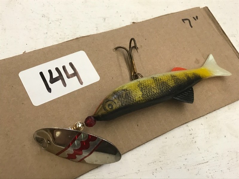 lot 144 image: (1) 7 Muskie Lure With Spinner ...