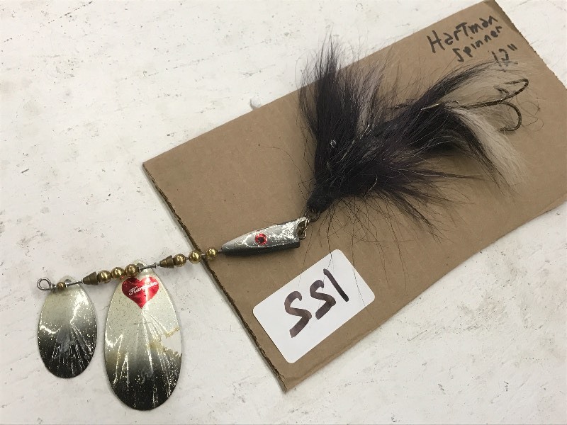 lot 155 image: (1) 12 Hartman Spinner Muskie Lure...
