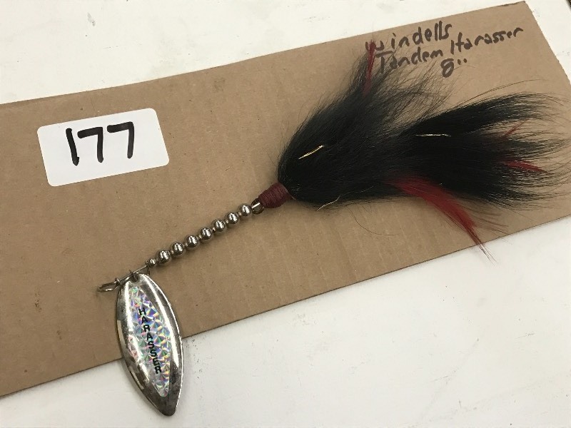 lot 177 image: (1) 8 Tandem Harasser Muskie Lure ...