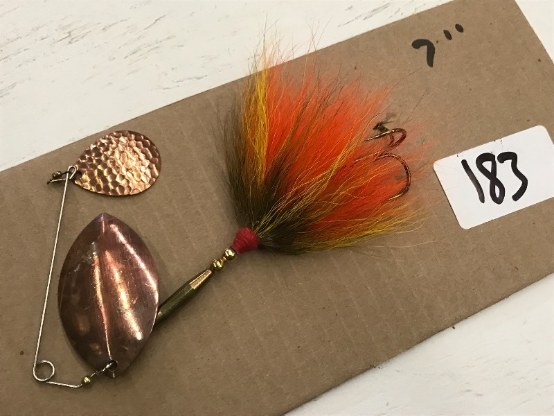 lot 183 image: (1) 7 Spinner Muskie Lure ...