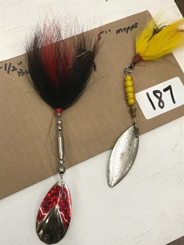lot 187 image: (1) 5 Mepps & (1) 5.5 Buchertail ...