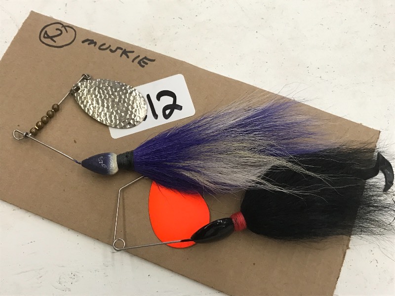 lot 212 image: (2) 5 Spinner Muskie Lures ...