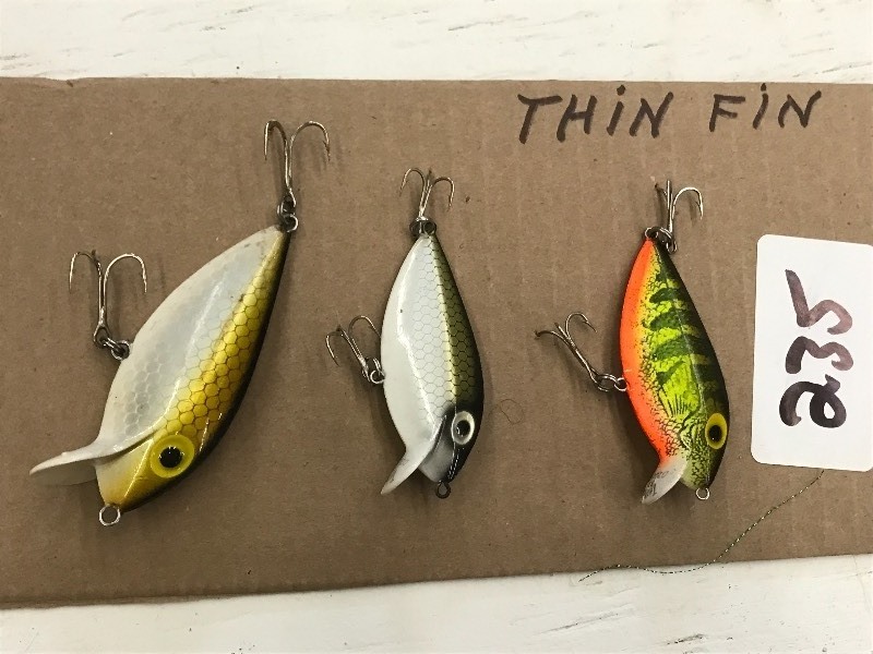 lot 235 image: (3) Thin Fin Crankbait Lures ...