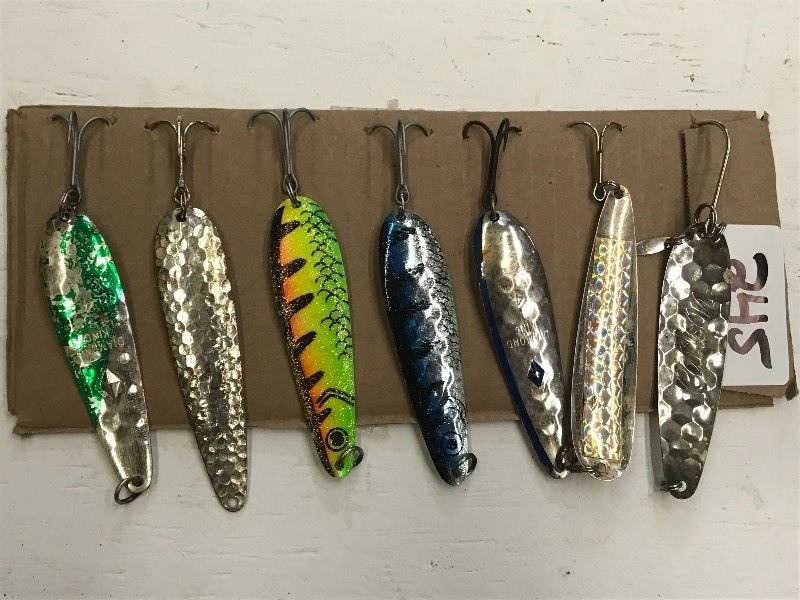 lot 245 image: (7) Assorted Spoon Lures ...
