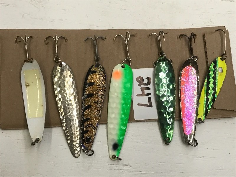 lot 247 image: (7) Assorted Spoon Lures ...