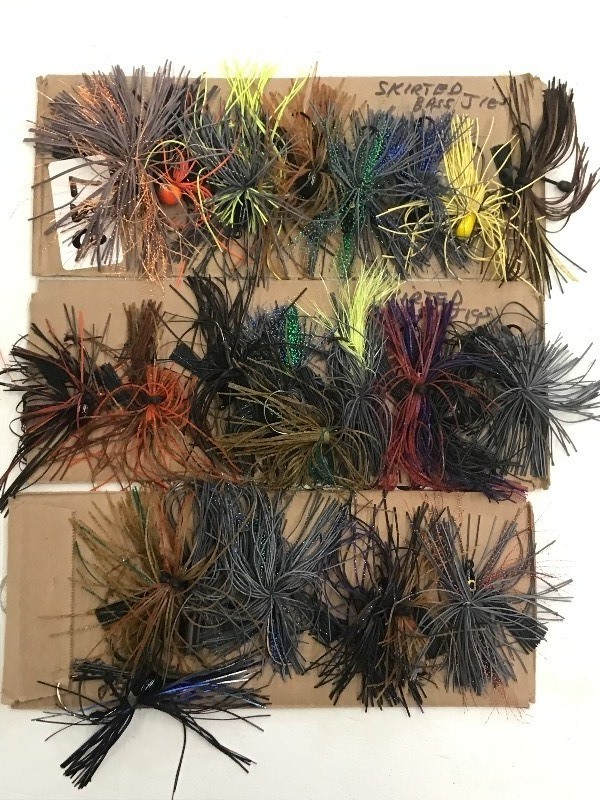lot 257 image: (21) Assorted Weedless Bass Jigs ...