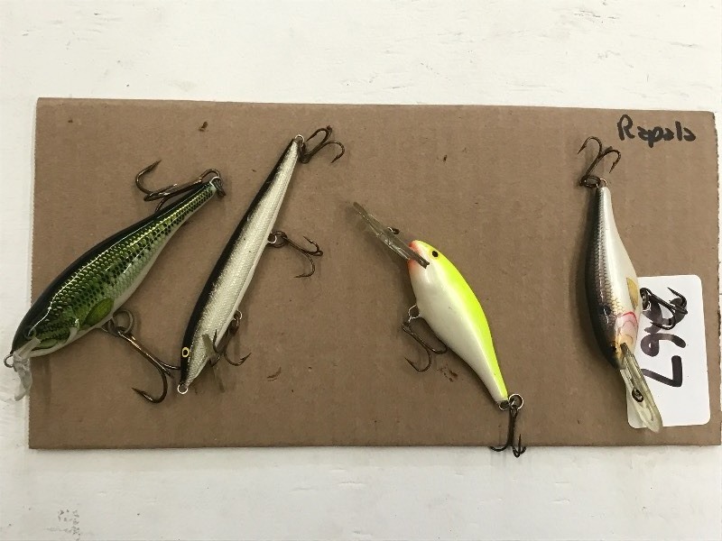lot 267 image: (4) Assorted Rapala Lures ...