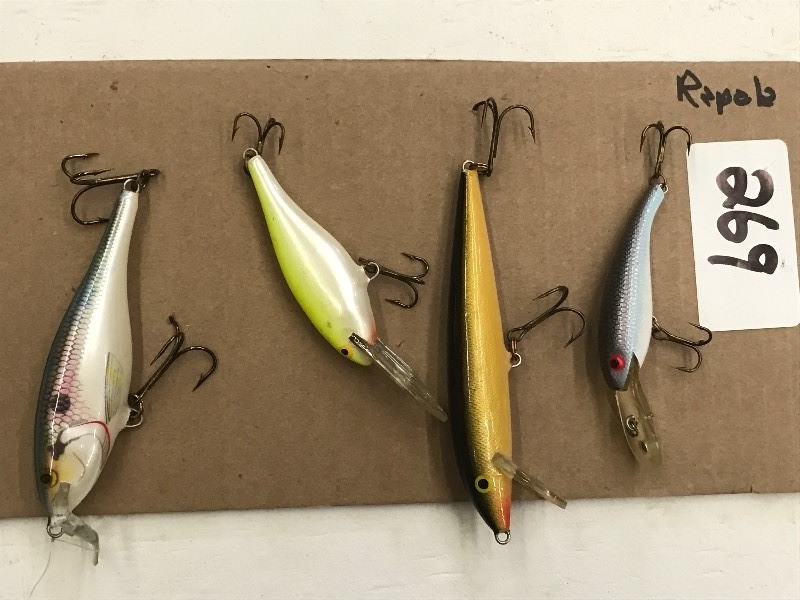 lot 269 image: (4) Assorted Rapala Lures ...