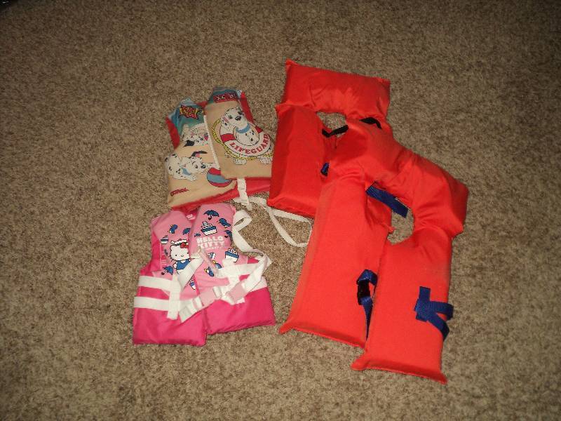 4 life jackets...