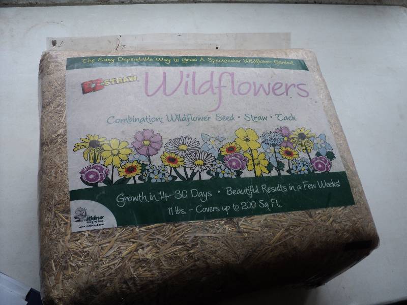 2 EZ-straw wildflowers, 200 sq fee...