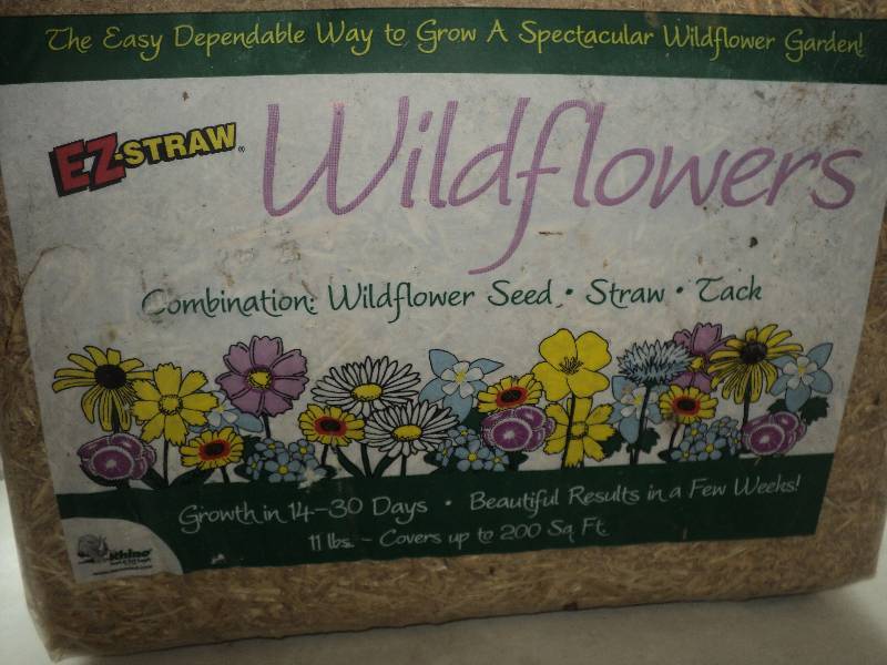 2  EZ-straw wildflowers, 200 sq fee...