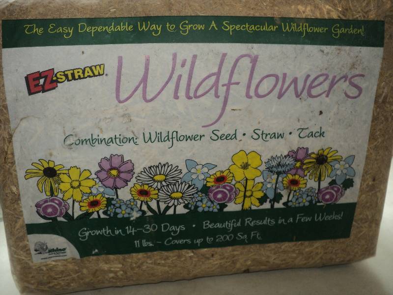 2  EZ-straw wildflowers, 200 sq fee...