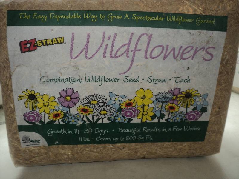 2  EZ-straw wildflowers, 200 sq fee...