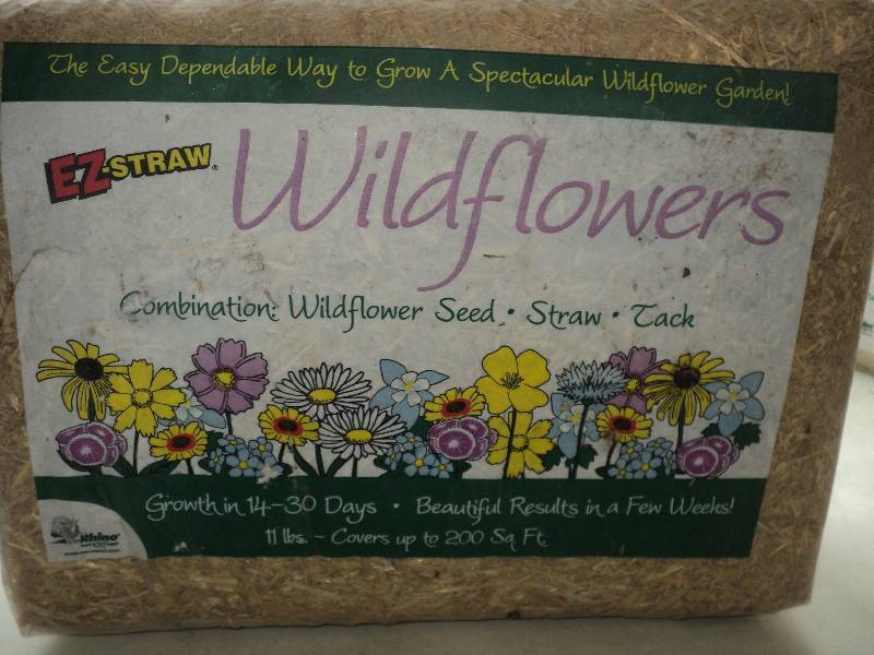 2  EZ-straw wildflowers, 200 sq fee...