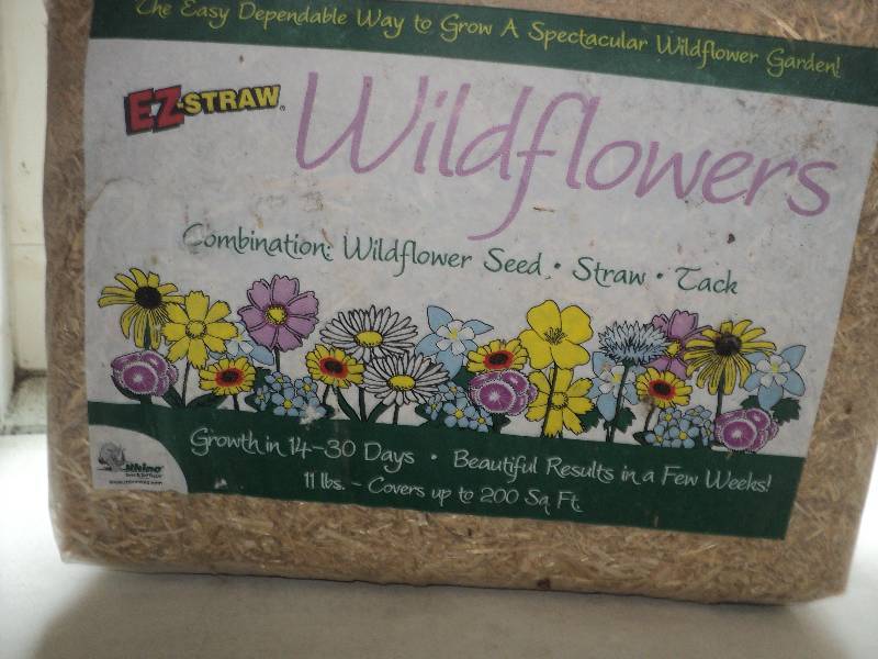 1  EZ-straw wildflowers, 200 sq fee...