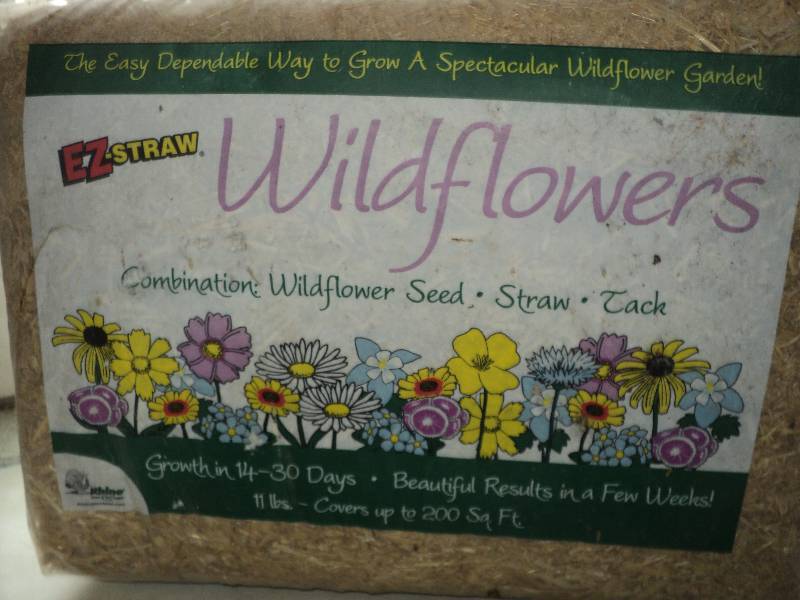 1  EZ-straw wildflowers, 200 sq fee...