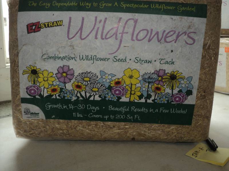 1  EZ-straw wildflowers, 200 sq fee...